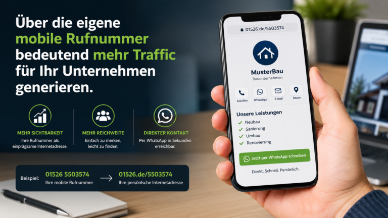 Mobile Rufnummer als Website